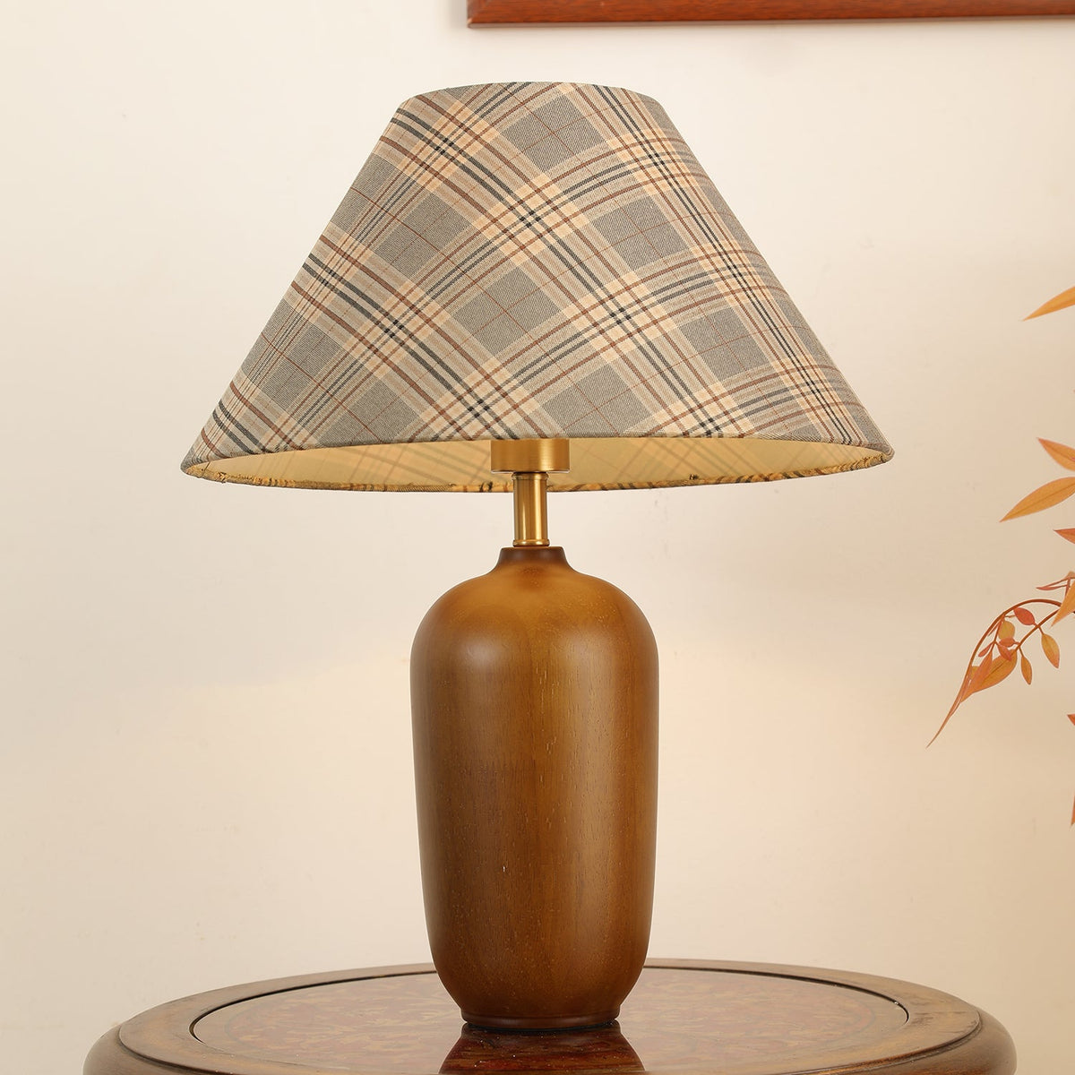 Sienna Hout en Stoffen Klassieke tafellamp