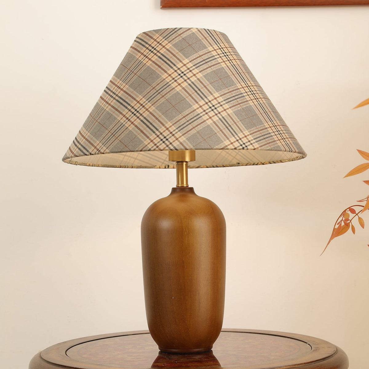 Sienna Hout en Stoffen Klassieke tafellamp