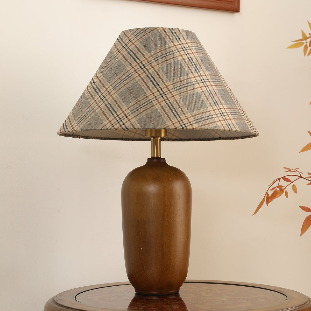 Sienna Hout en Stoffen Klassieke tafellamp