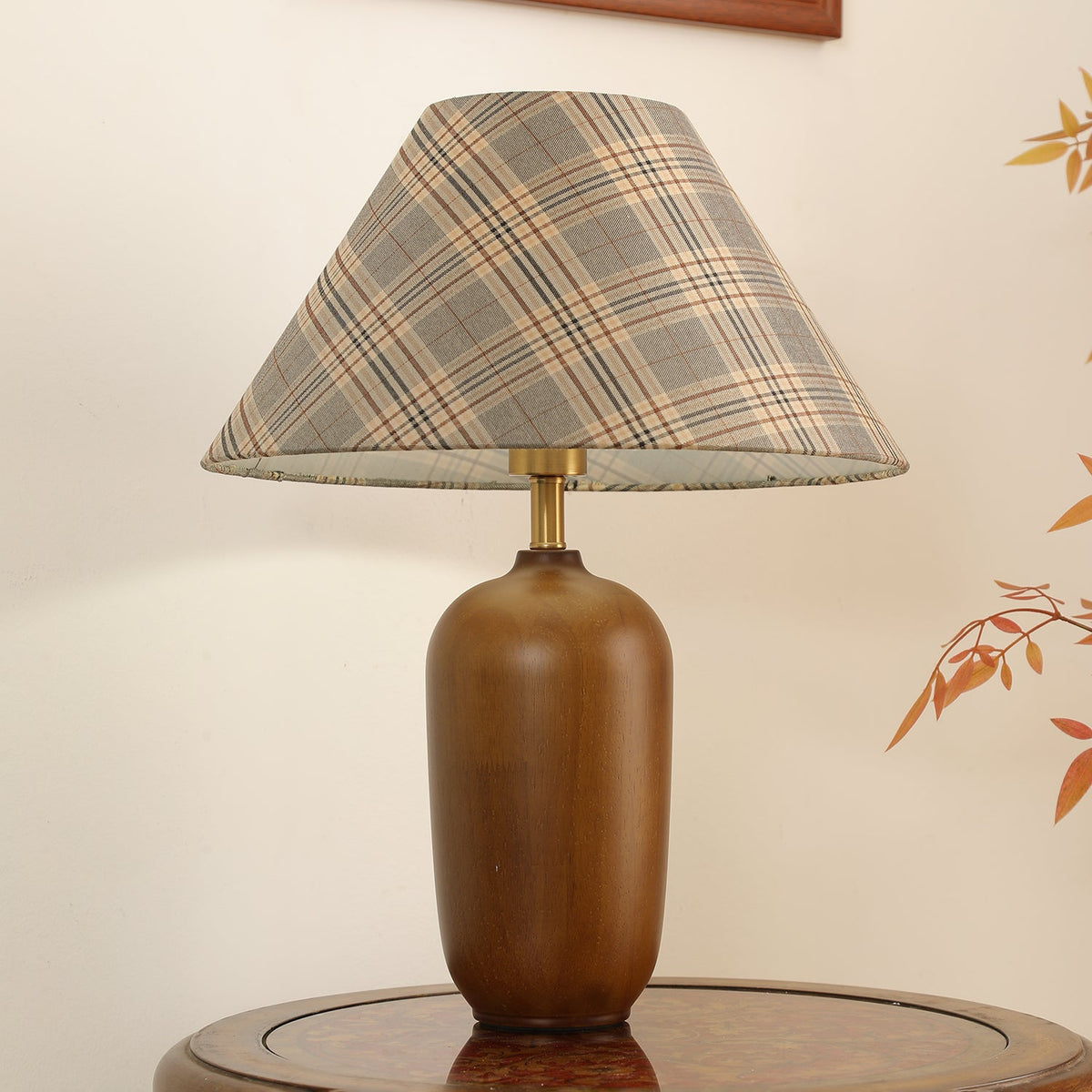 Sienna Hout en Stoffen Klassieke tafellamp