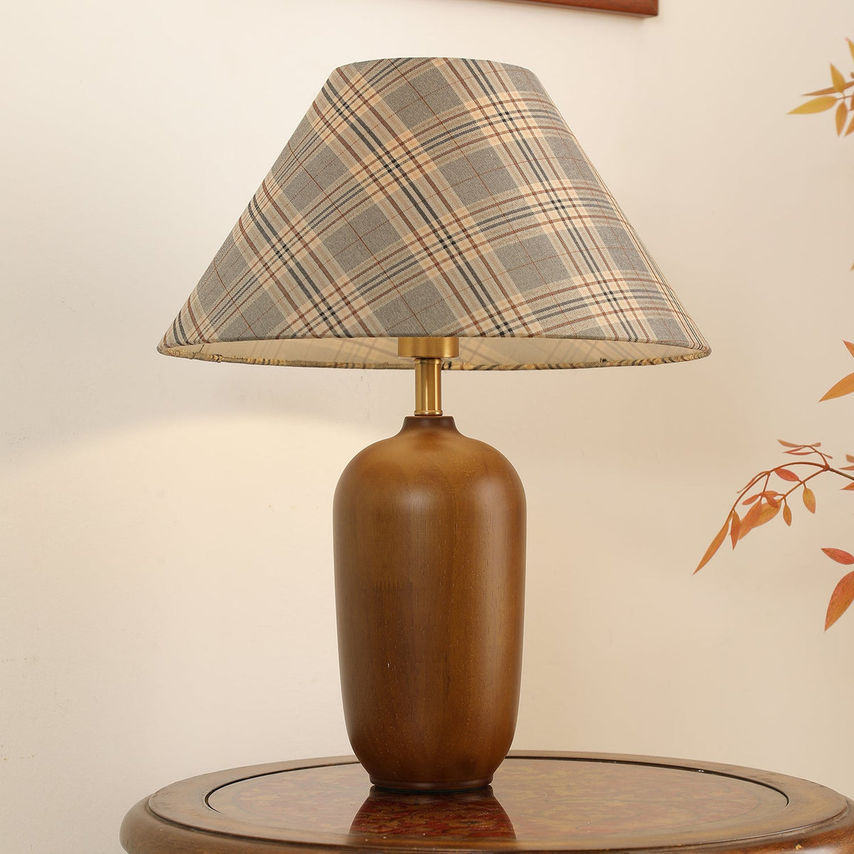 Sienna Hout en Stoffen Klassieke tafellamp