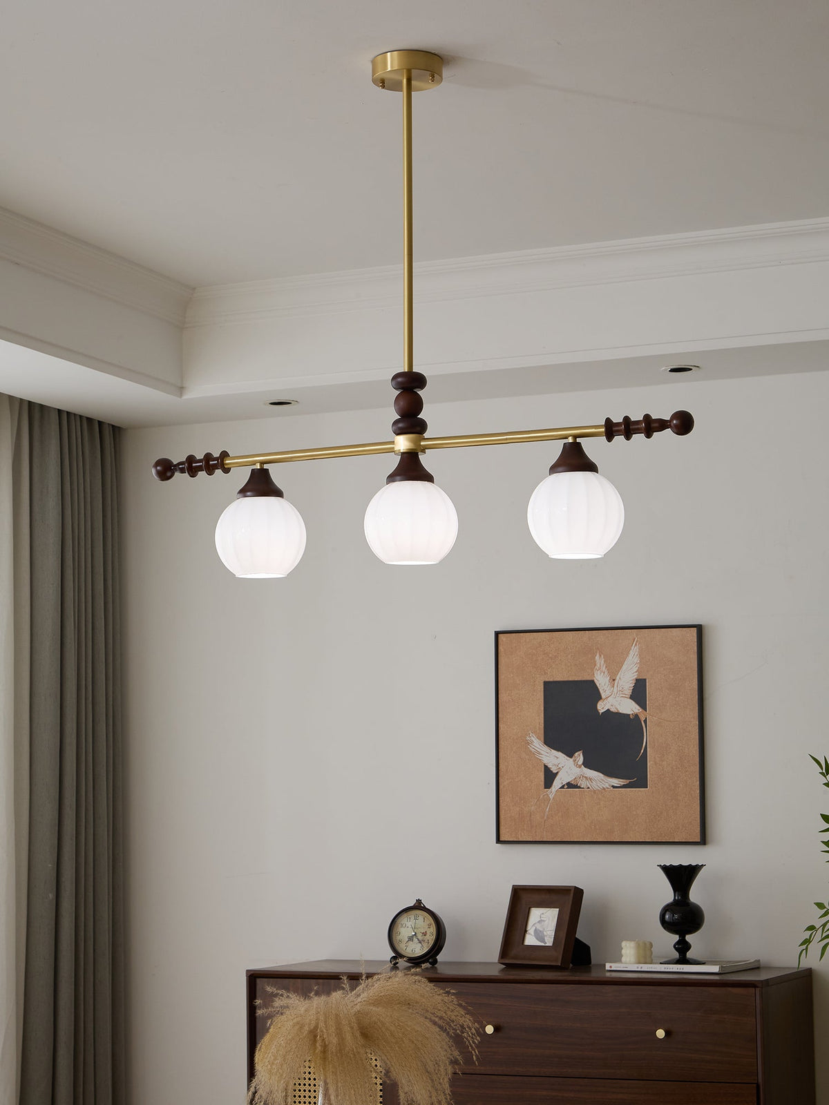 Vosole Traditionele Elegantie Vintage Hout Kroonluchter