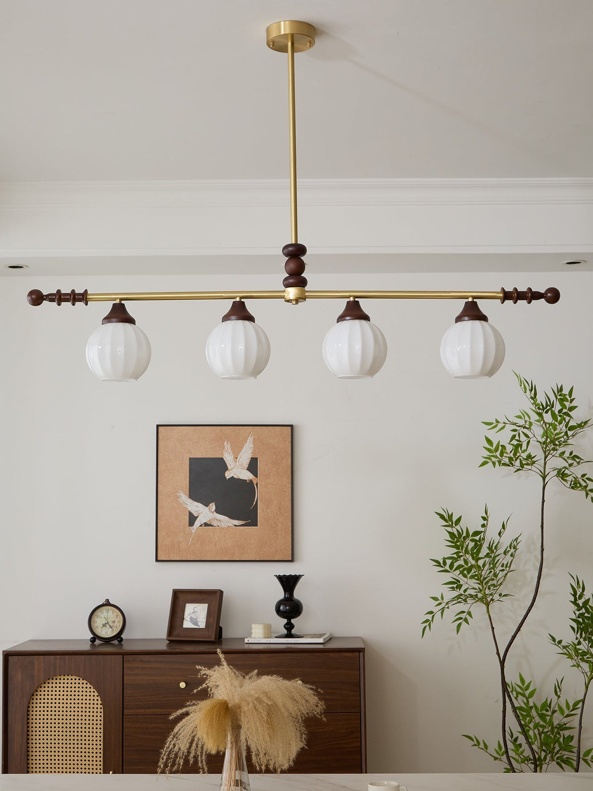 Vosole Traditionele Elegantie Vintage Hout Kroonluchter
