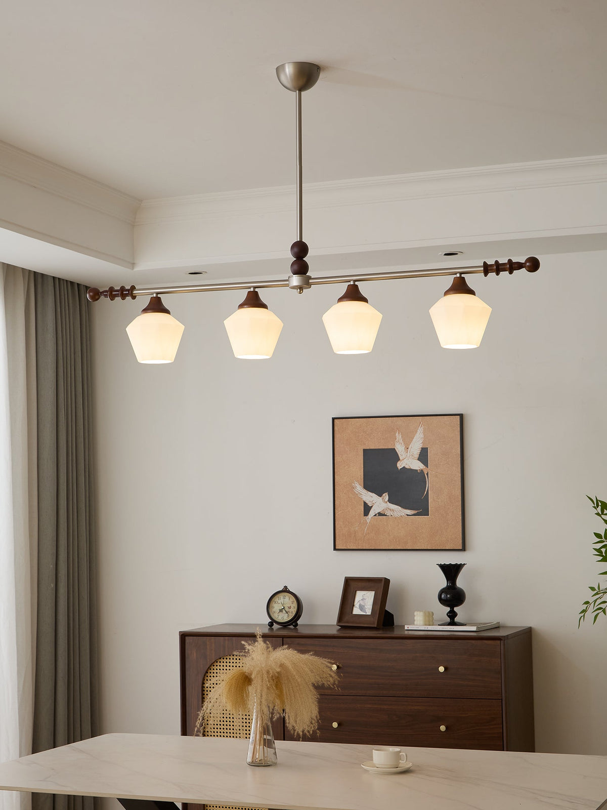 Vosole Traditionele Elegantie Vintage Hout Kroonluchter