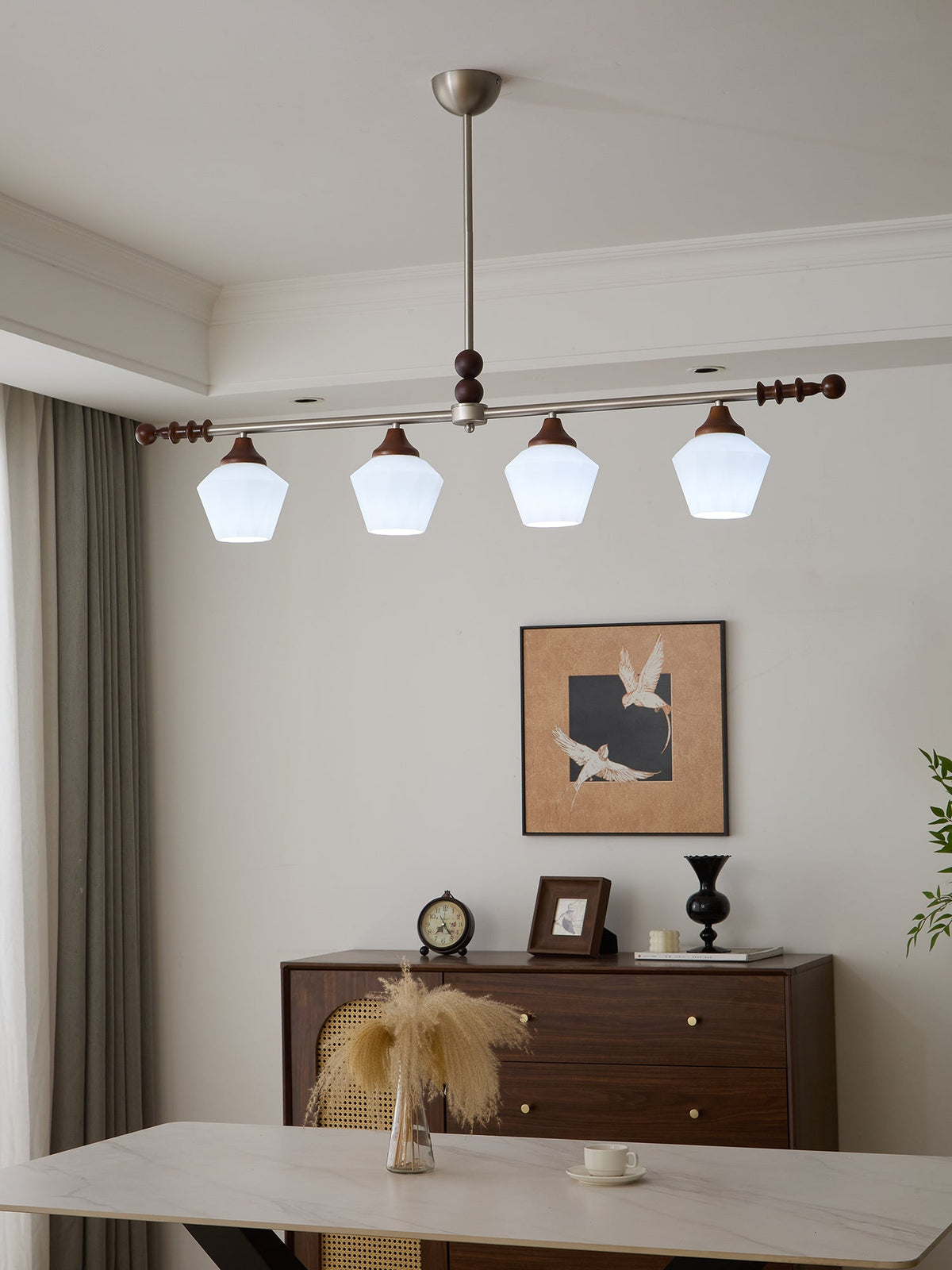 Vosole Traditionele Elegantie Vintage Hout Kroonluchter