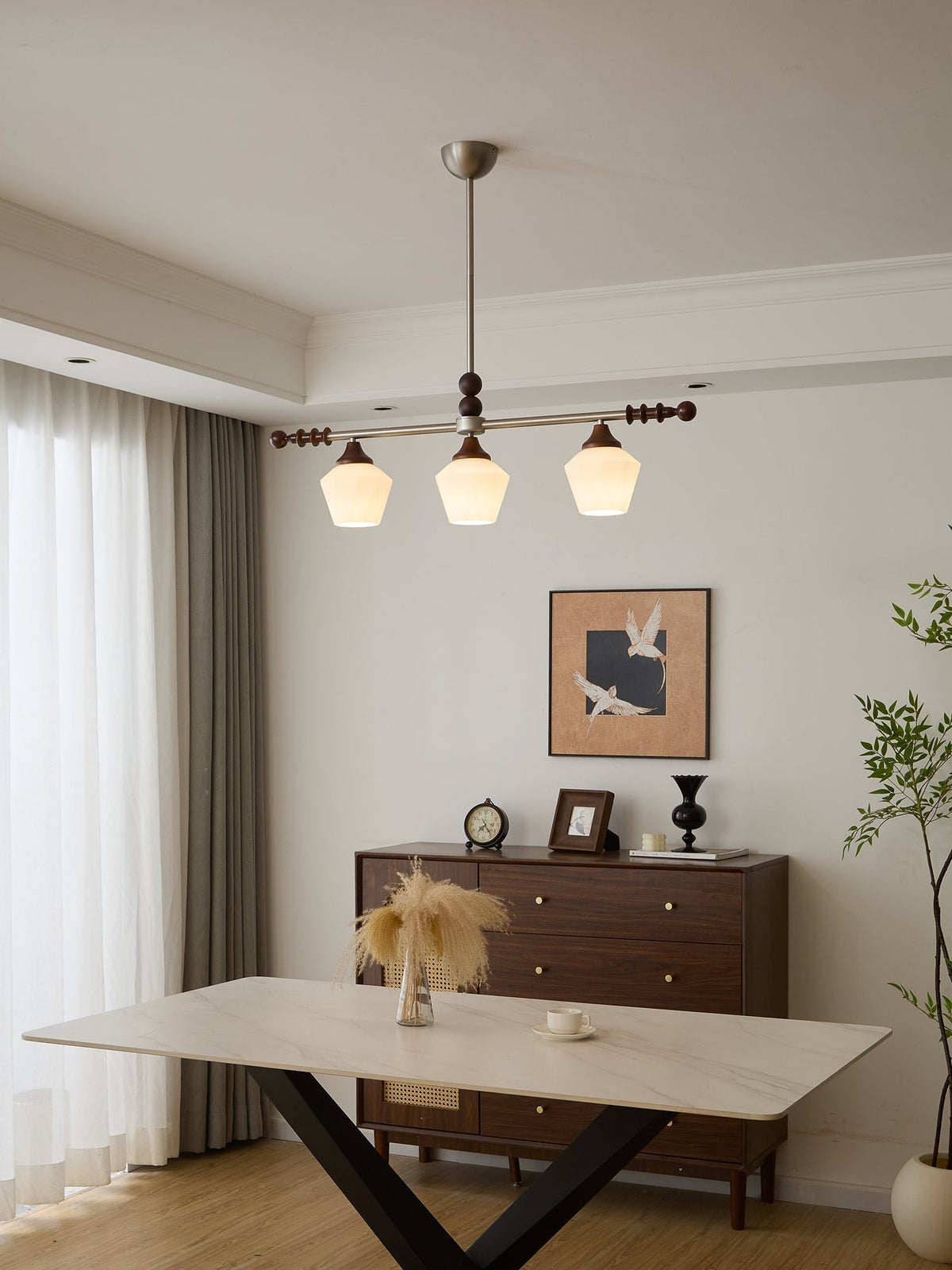 Vosole Traditionele Elegantie Vintage Hout Kroonluchter