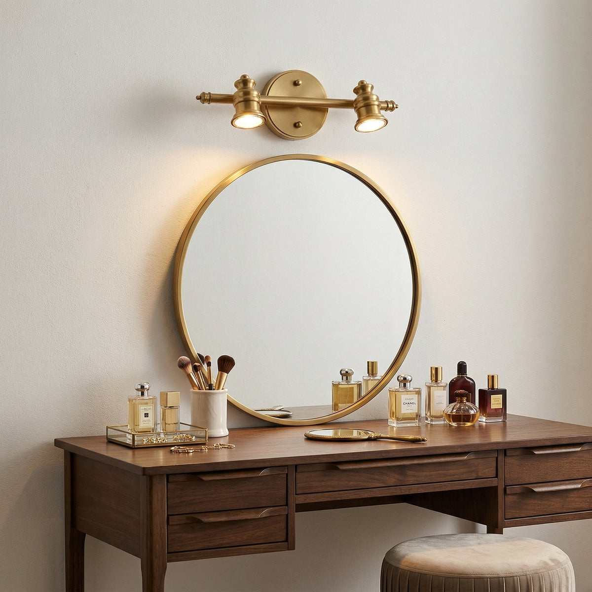 Corten messing wandlamp