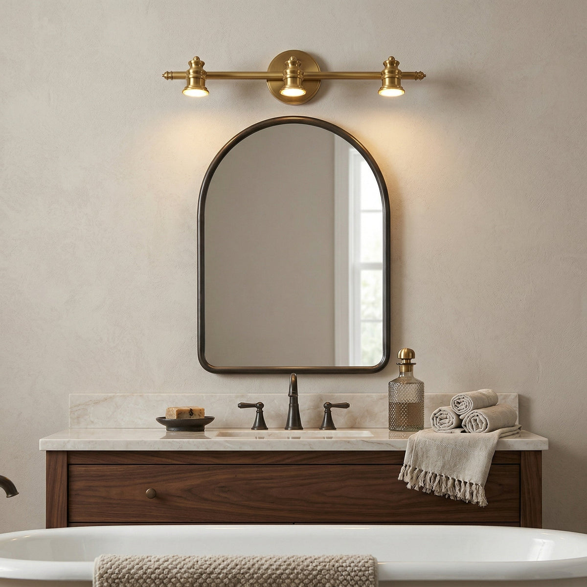 Corten messing wandlamp