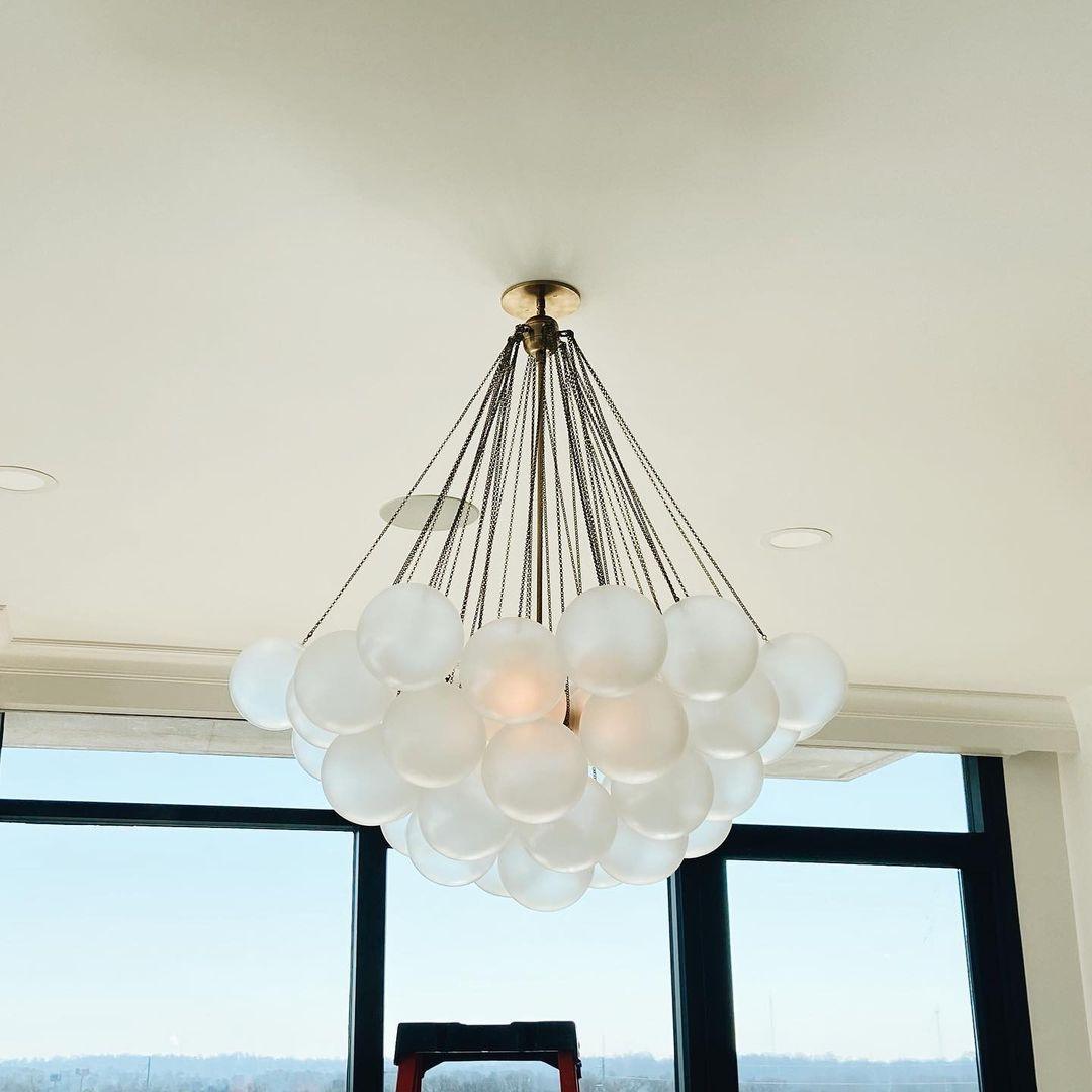 Eiririra Kroonluchter Bubble Matglas