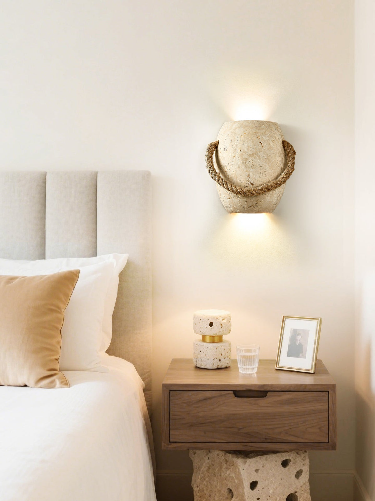 Coastal Rope Stone wandlamp