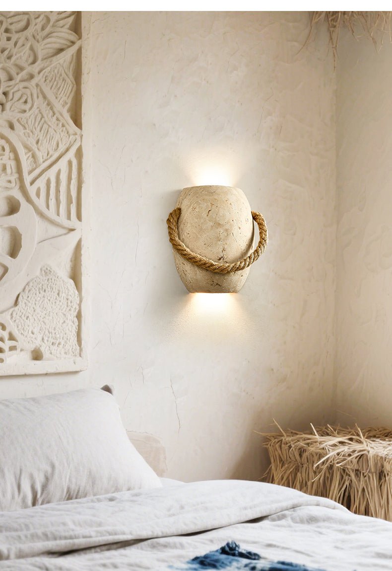 Coastal Rope Stone wandlamp