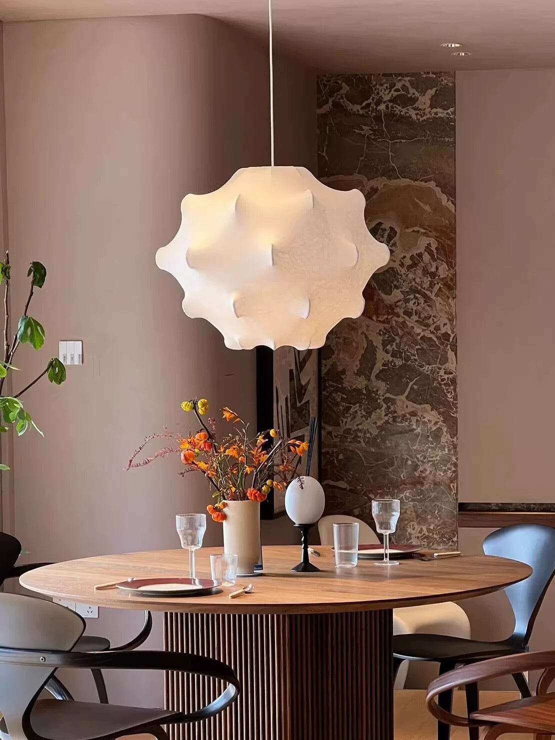 Soti moderne hanglamp van zijde