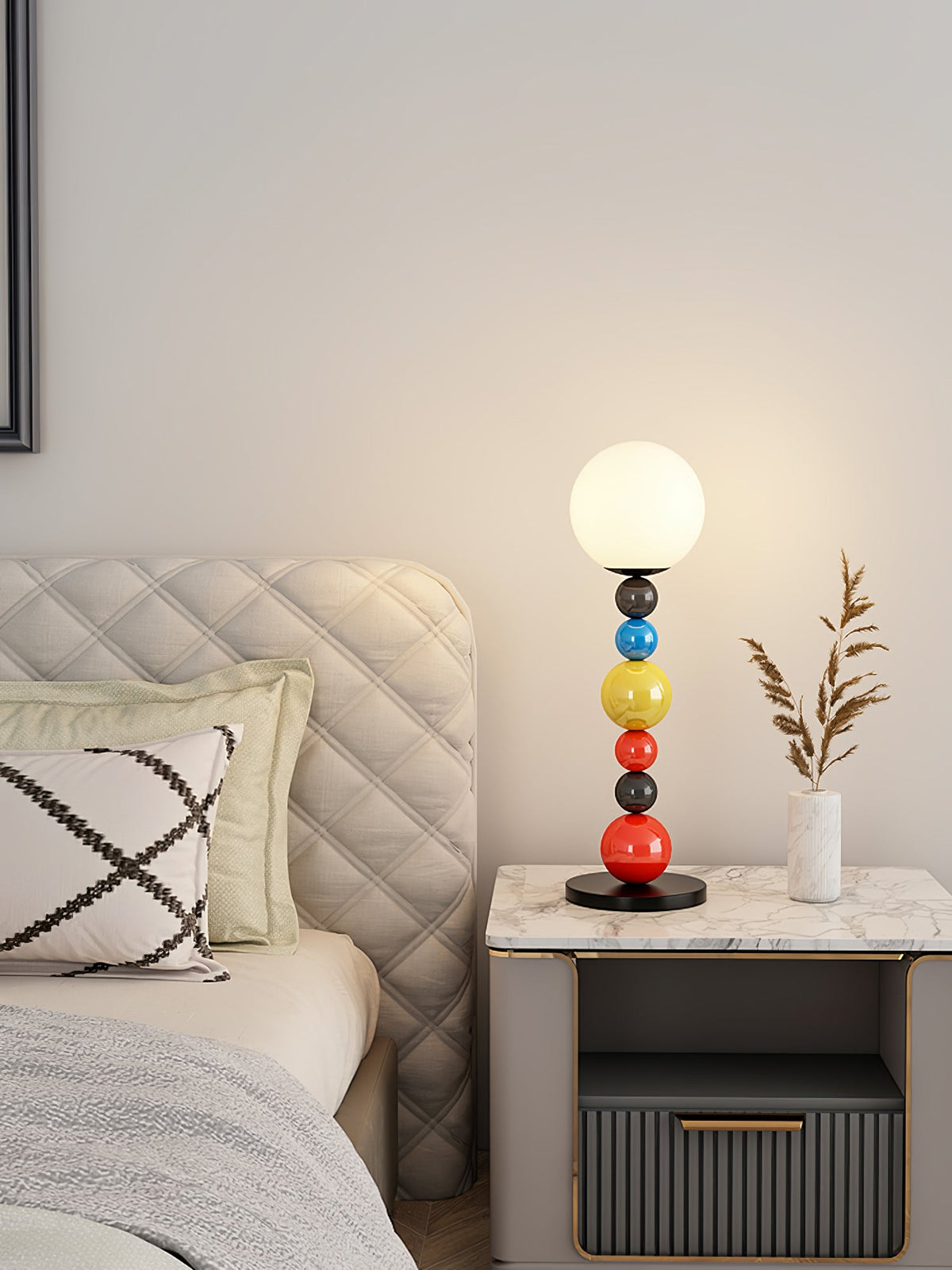 Zoriel Kunstmatige glas vloerlamp