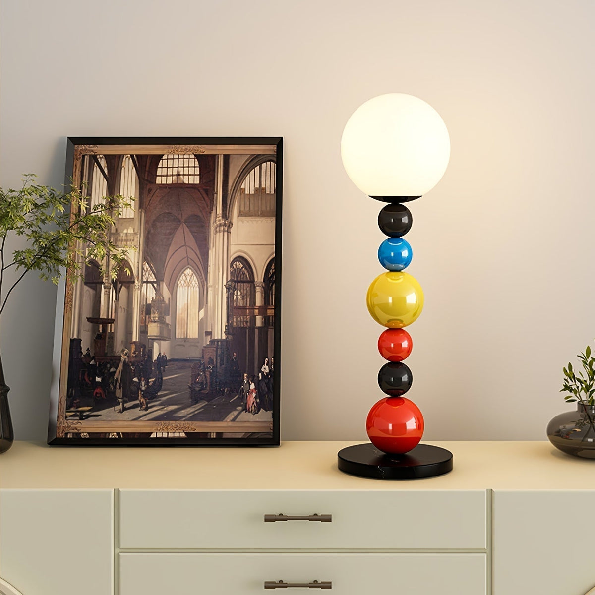 Zoriel Kunstmatige glas vloerlamp