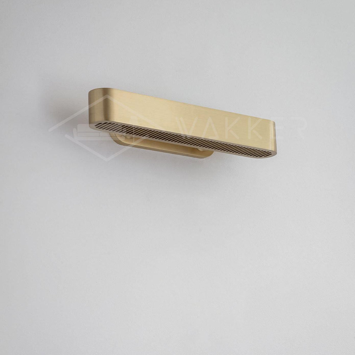 Oriararia messing wandlamp met sleuvenrooster