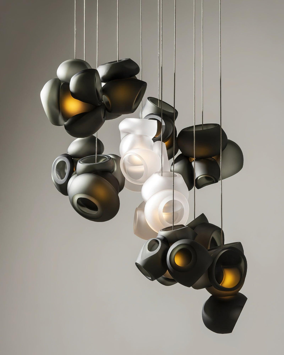 Ursa Bubbles Cluster glas hanglamp