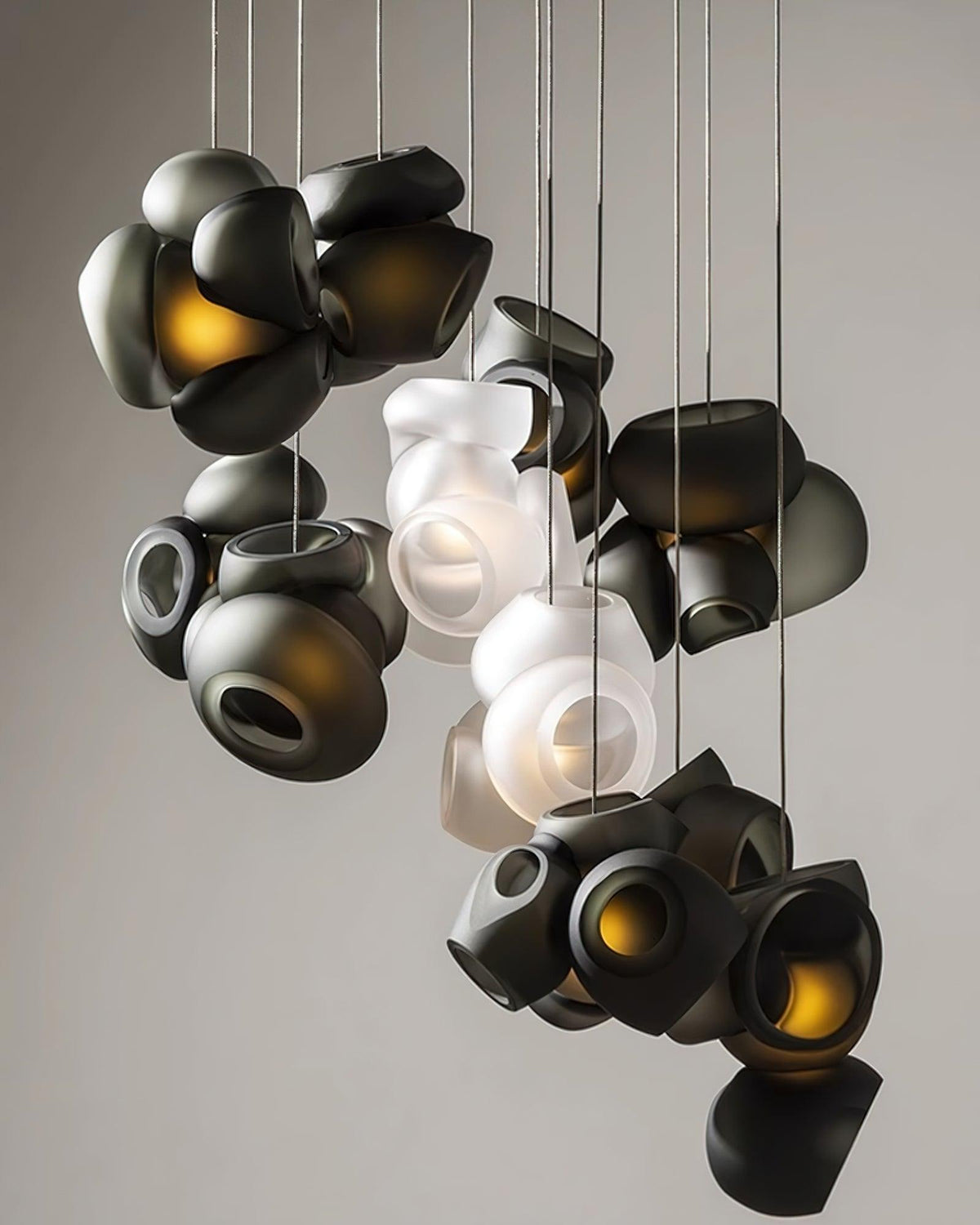 Ursa Bubbles Cluster glas hanglamp