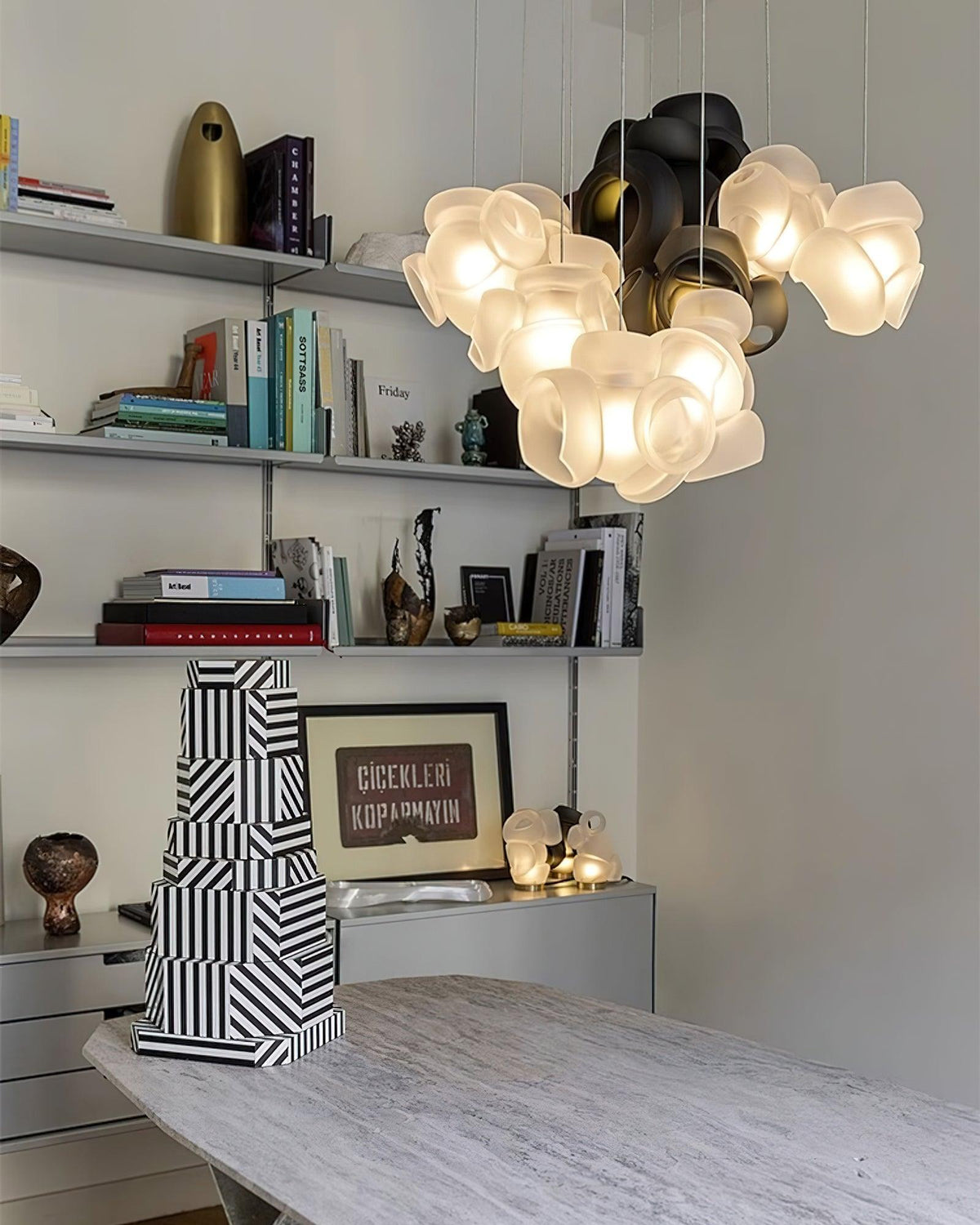 Ursa Bubbles Cluster glas hanglamp