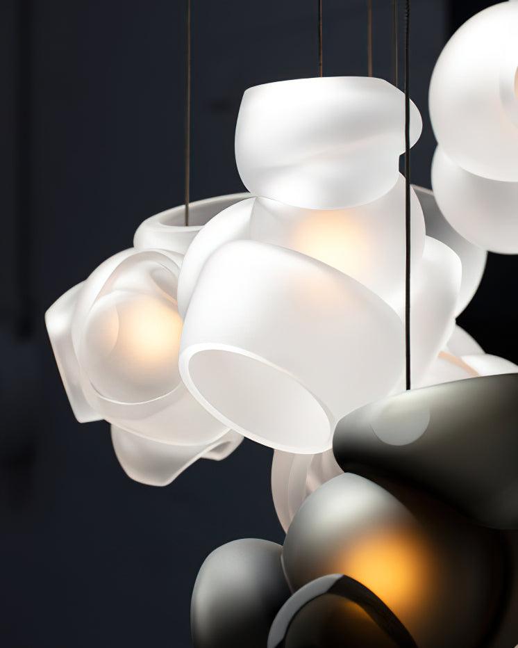 Ursa Bubbles Cluster glas hanglamp
