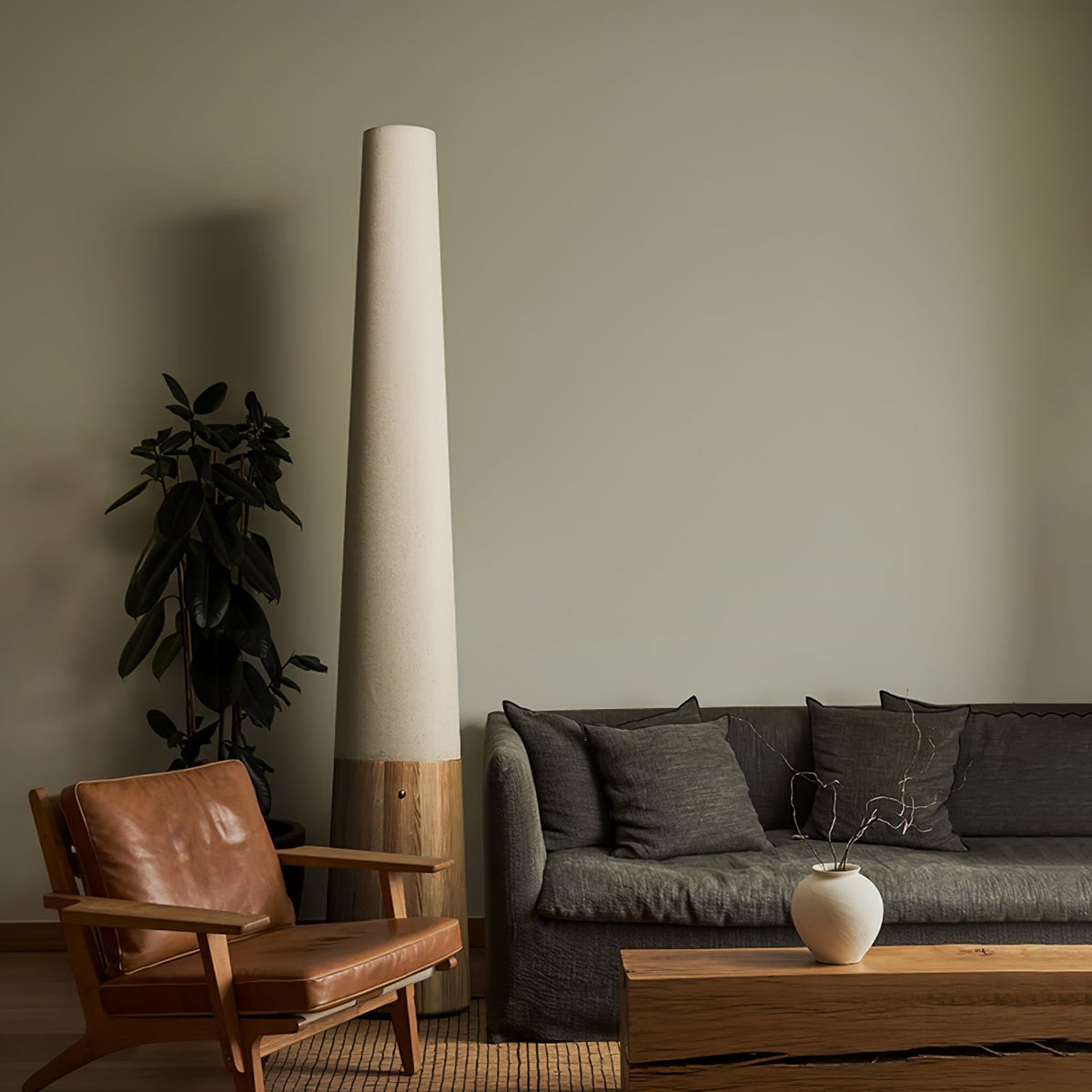 Glow Cone Houten vloerlamp