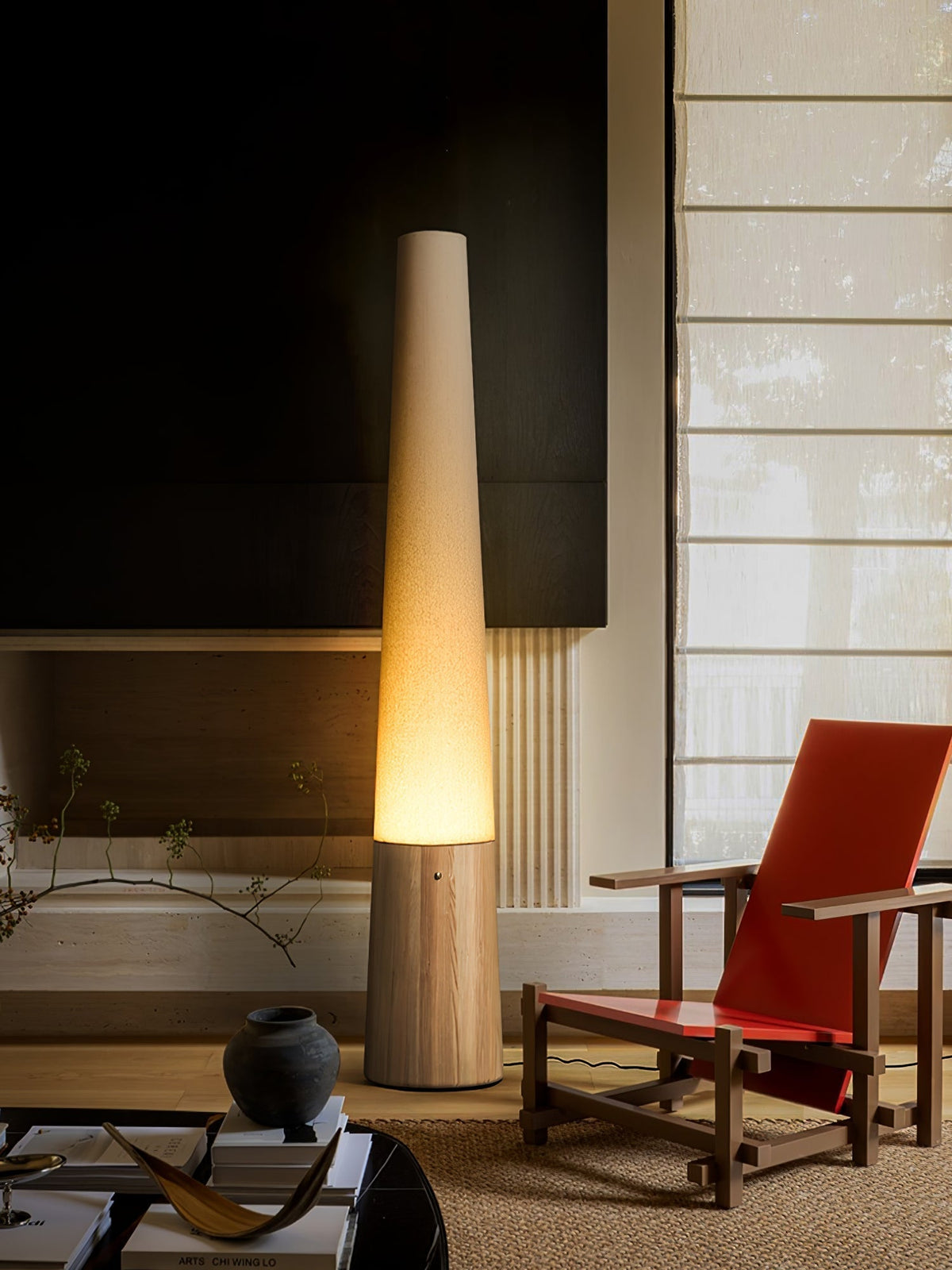 Glow Cone Houten vloerlamp