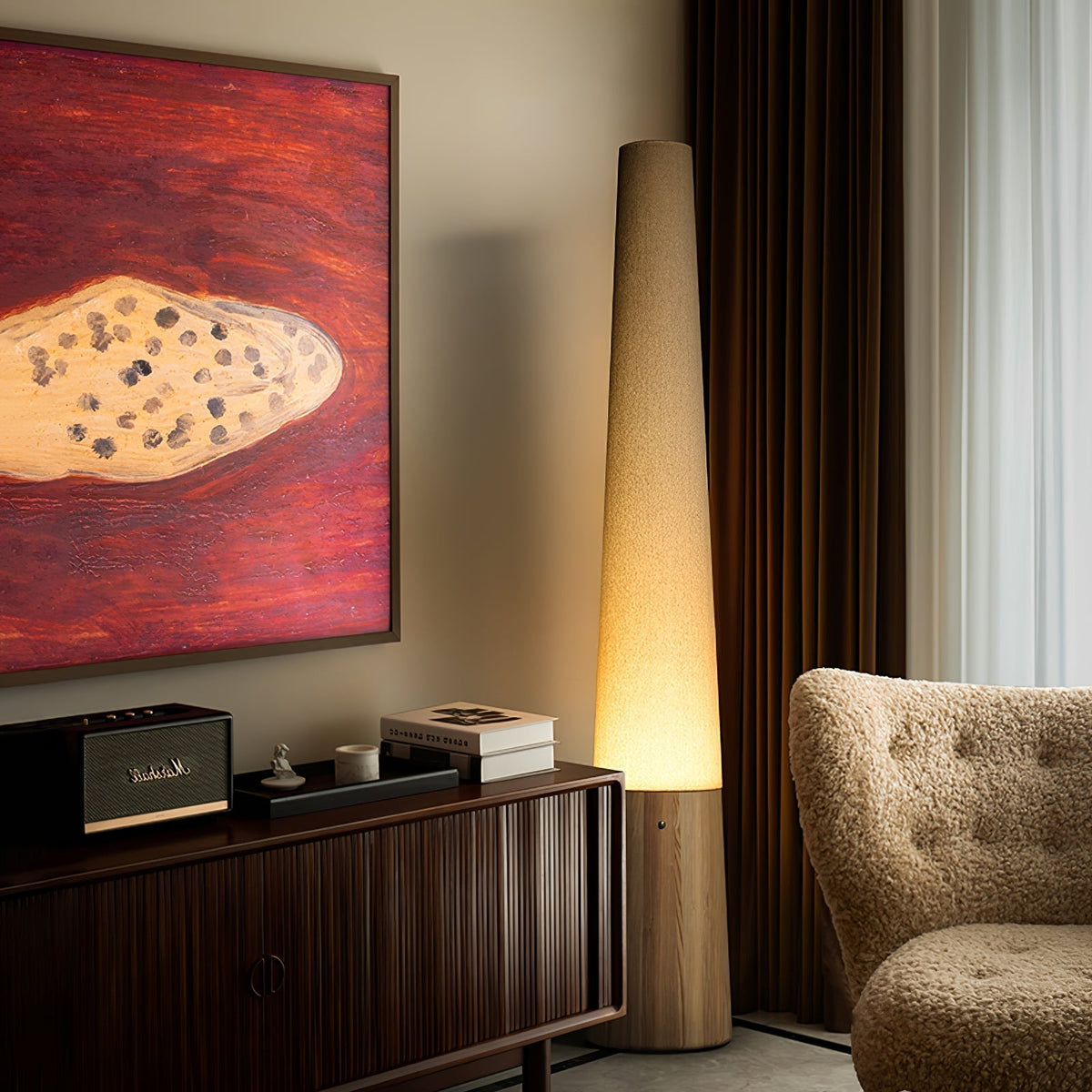 Glow Cone Houten vloerlamp