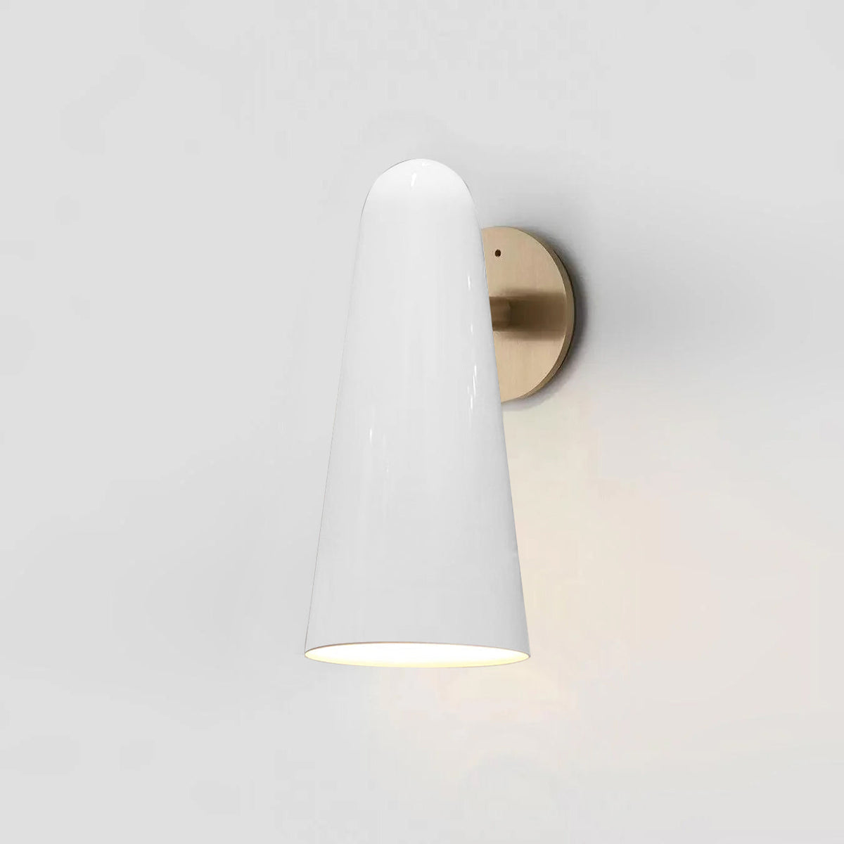 Velivira conische glazen wandlamp