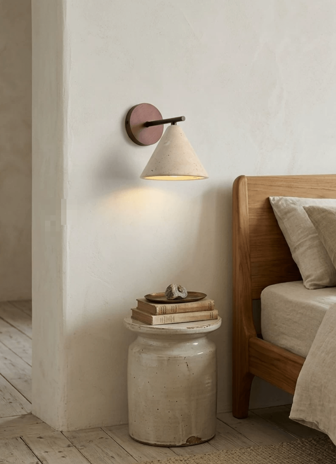 Valorenne travertin wandlamp