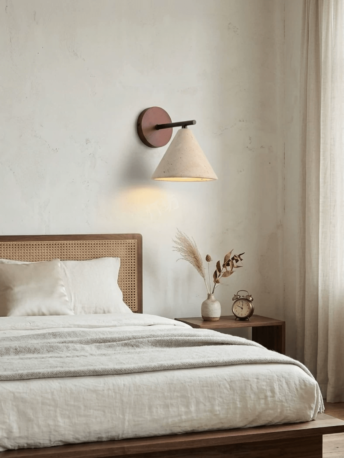 Valorenne travertin wandlamp