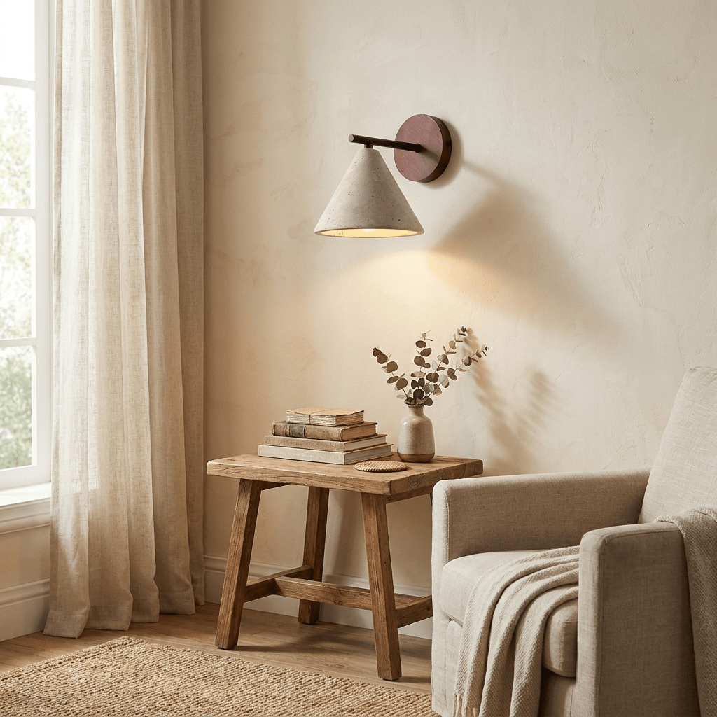 Valorenne travertin wandlamp