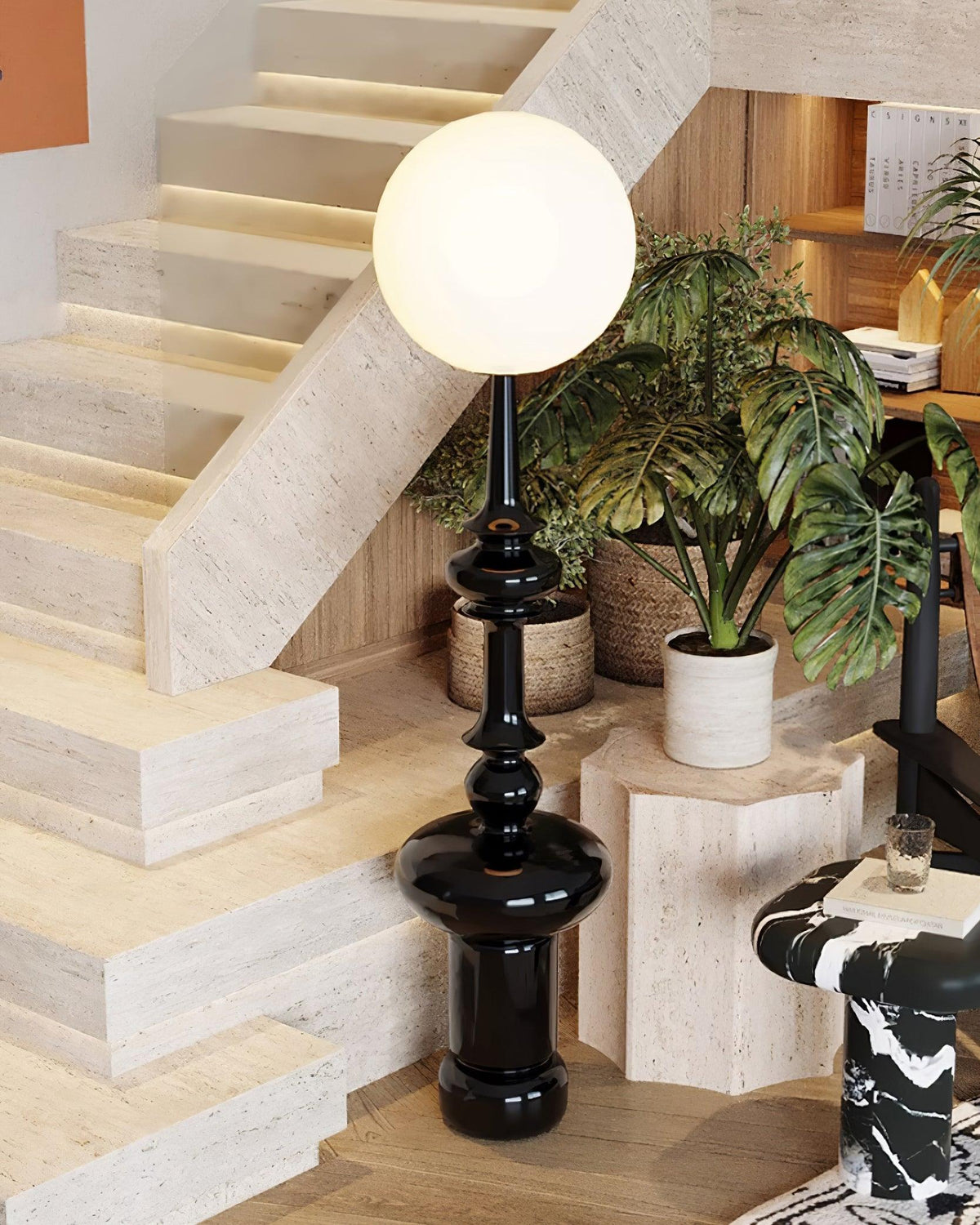 Riroxen vloerlamp Roman Column
