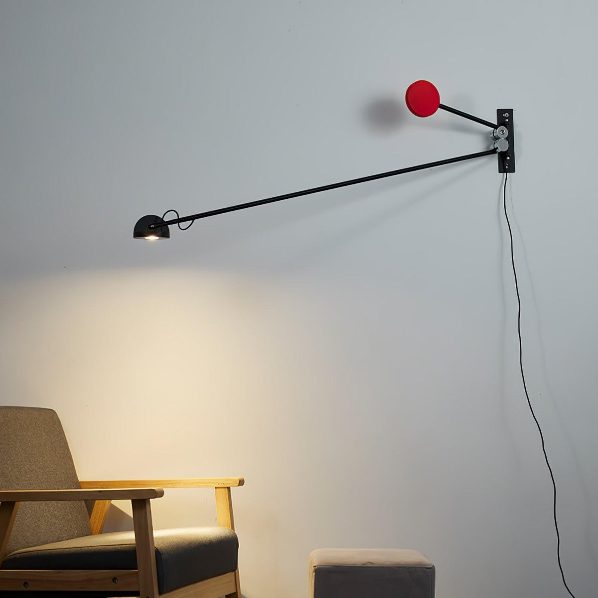 Precision wandlamp met beweging