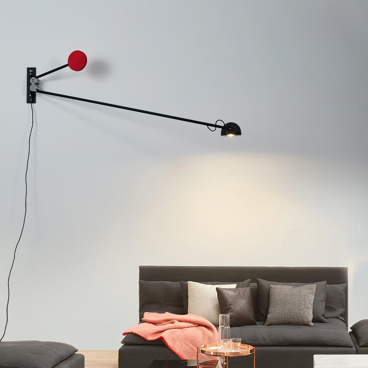 Precision wandlamp met beweging