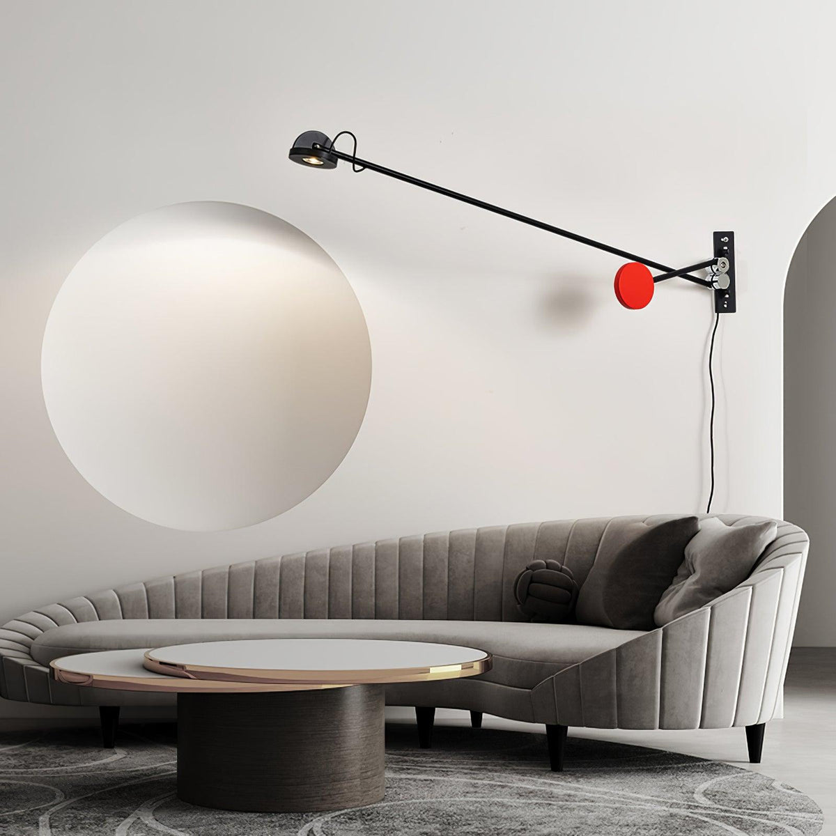 Precision wandlamp met beweging