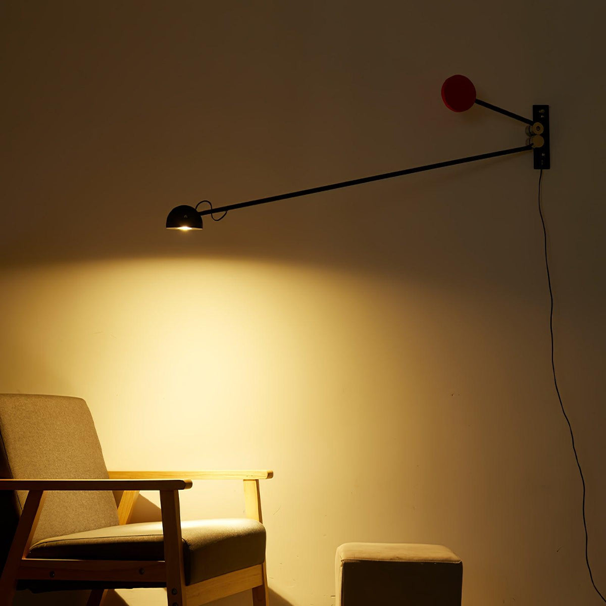 Precision wandlamp met beweging