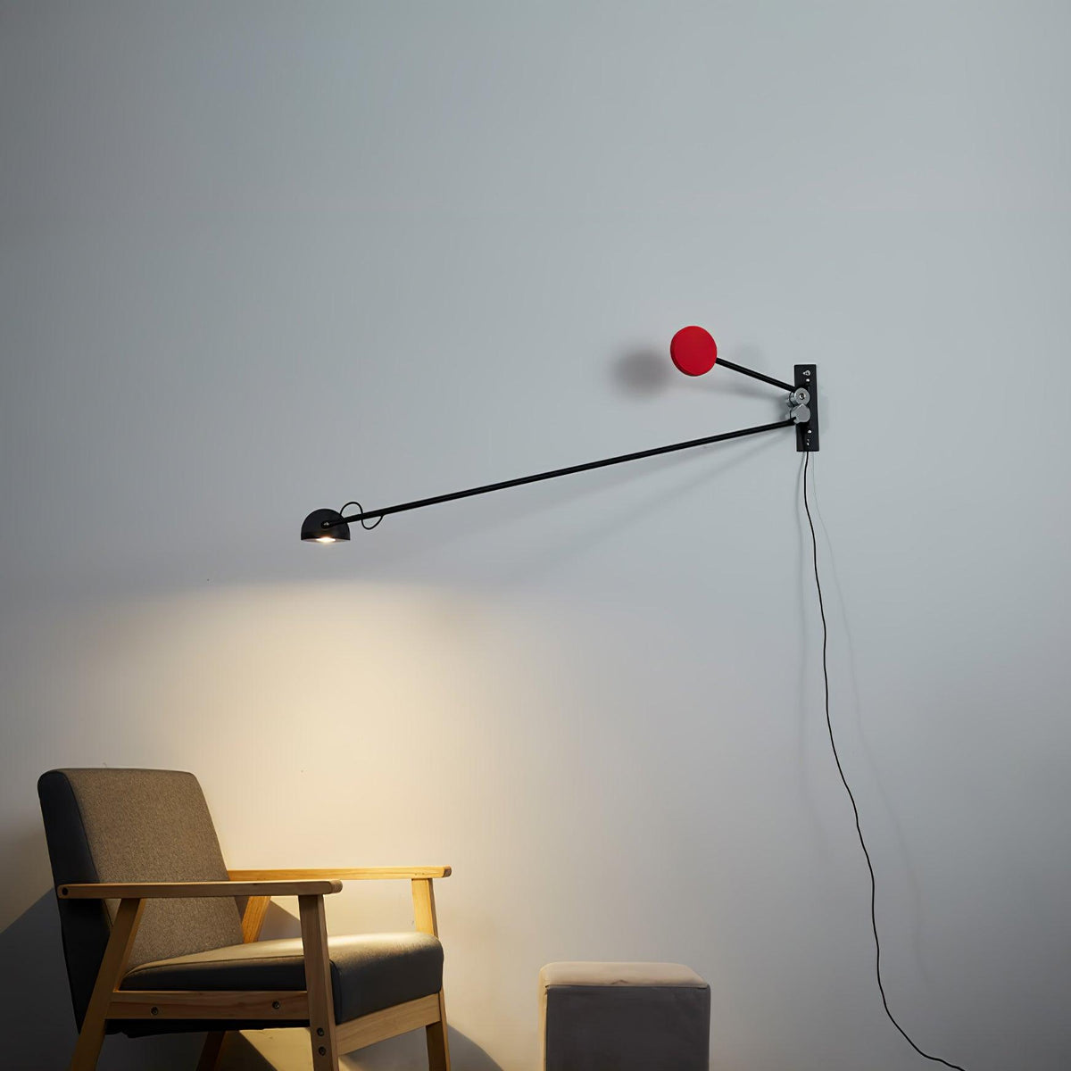 Precision wandlamp met beweging