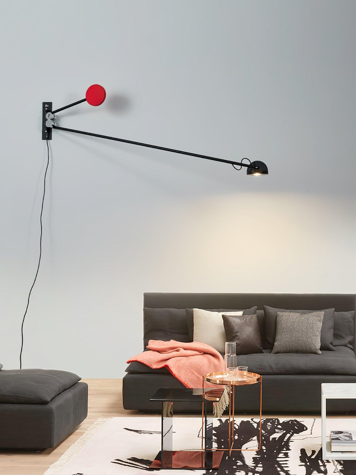 Precision wandlamp met beweging