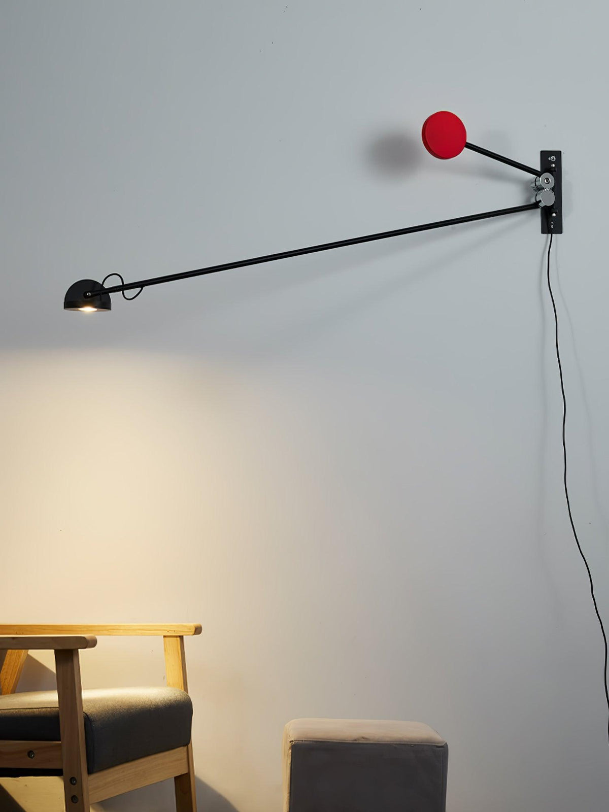 Precision wandlamp met beweging