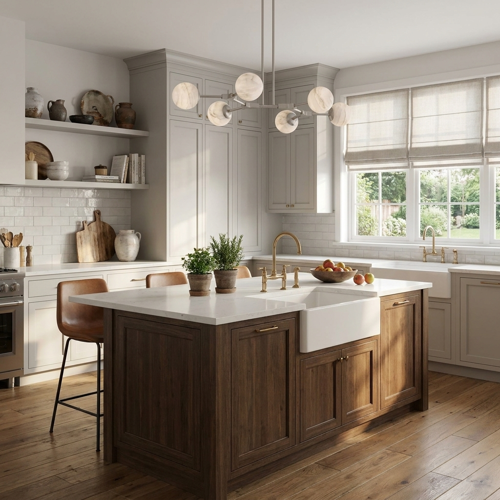 Haverhurst Albasten kroonluchter