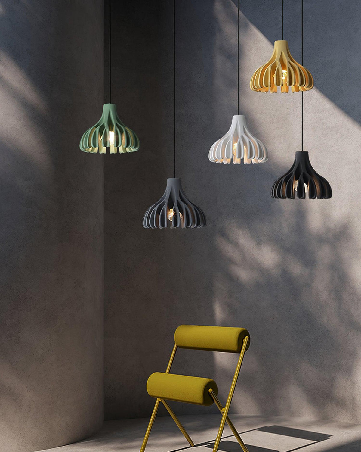 Valtu Coral hars hanglamp Groen