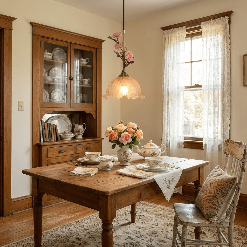 Aurelise Rose hanglamp met Rozen