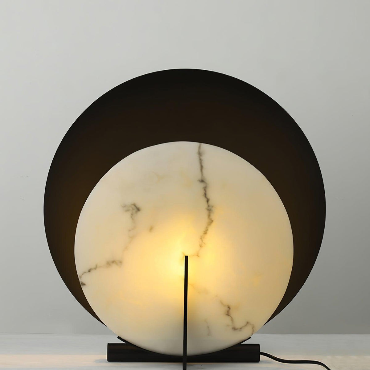 Astix Half Moon albasten tafellamp