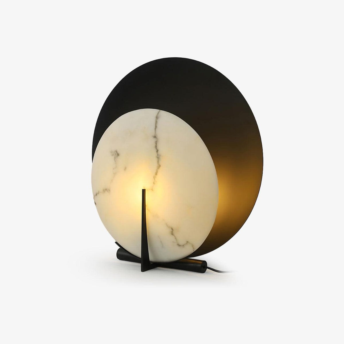 Astix Half Moon albasten tafellamp