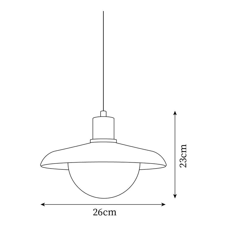 Norrin koepelvormige hanglamp