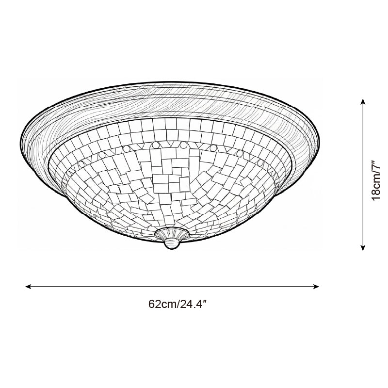 Lumanaya vlakke plafondlamp