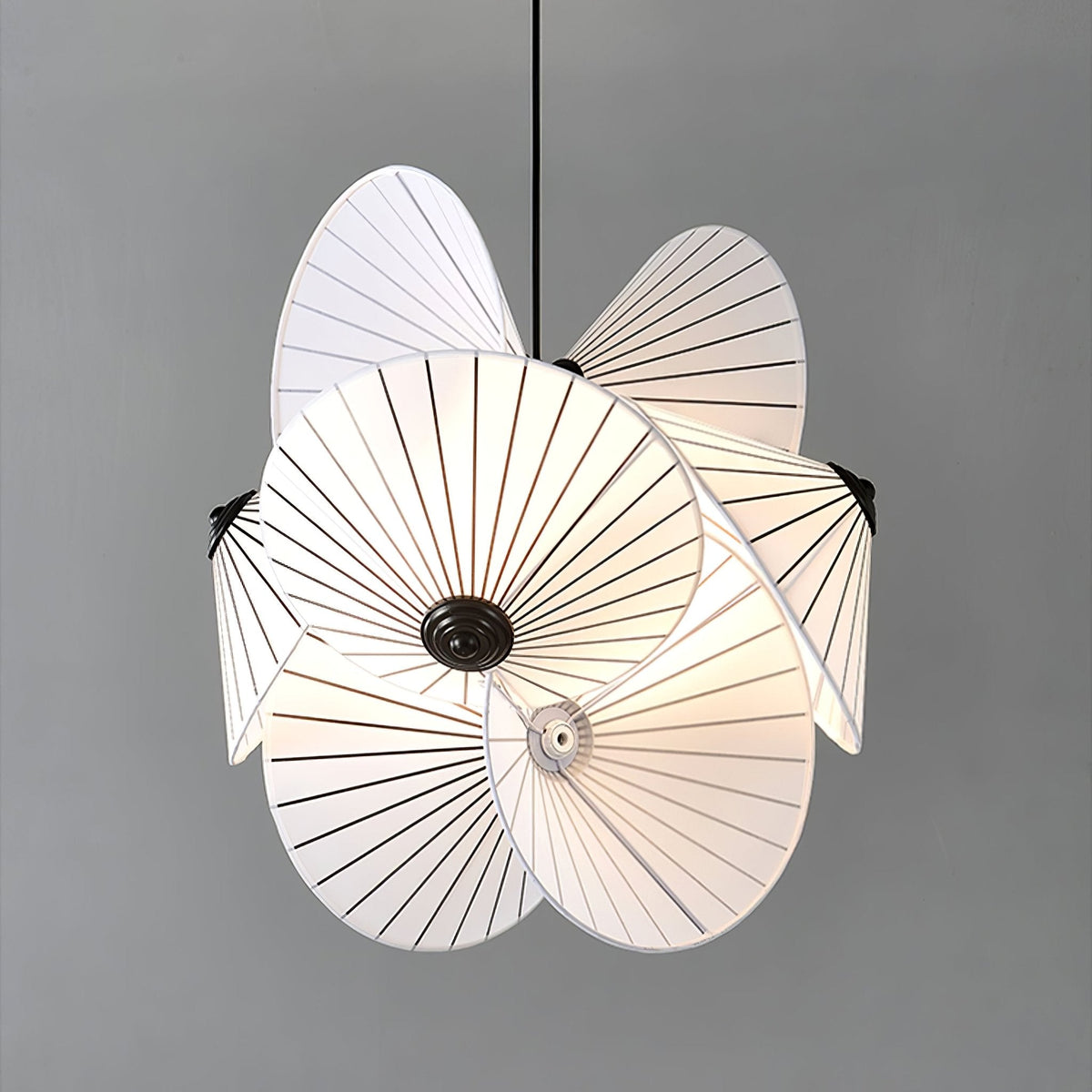 Solarare hanglamp van stoffen kunst