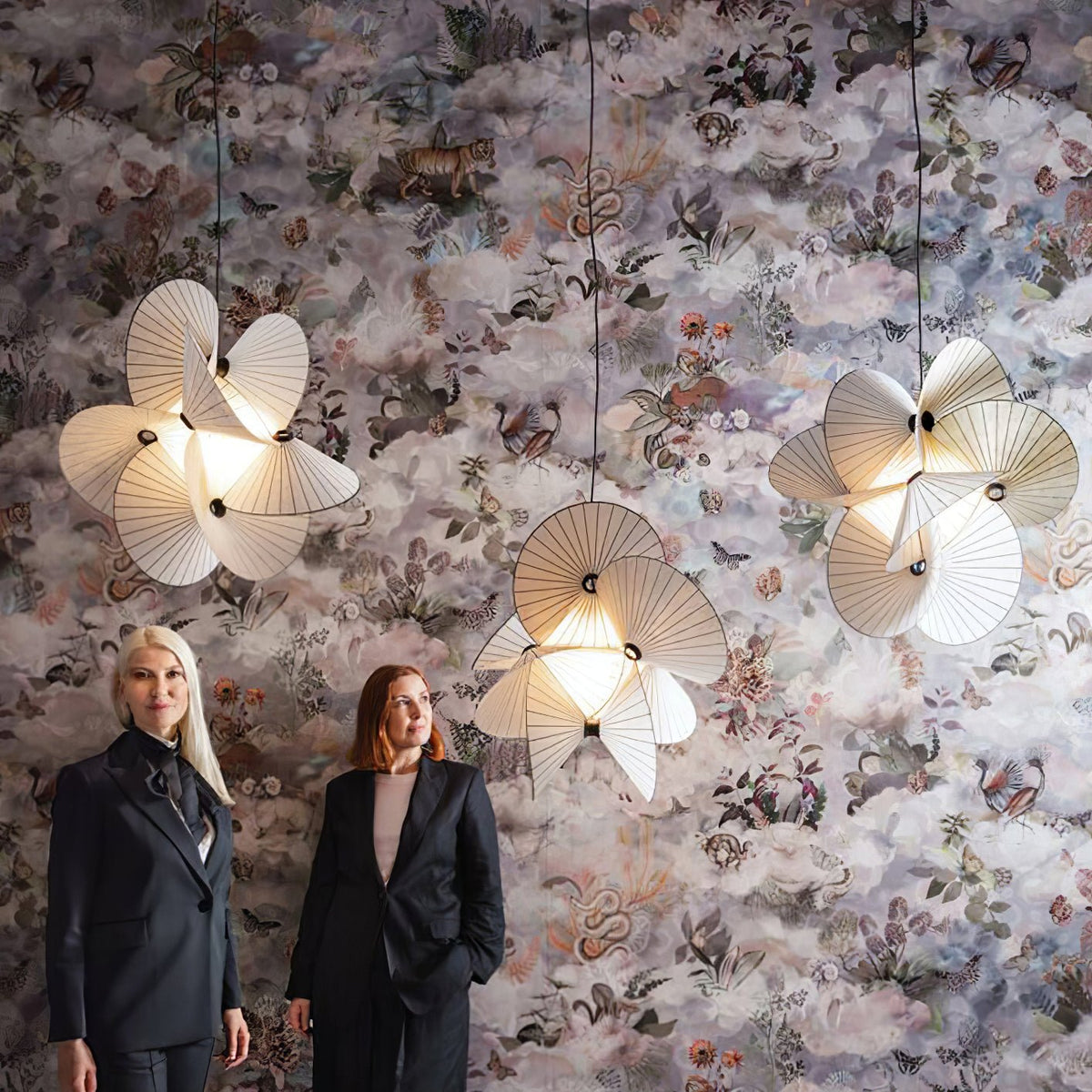 Solarare hanglamp van stoffen kunst