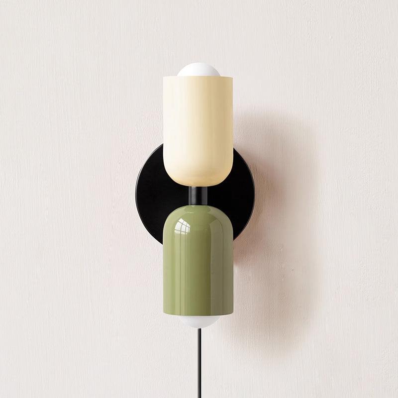 Teriielle wandlamp Groen Zwart Minimalistisch Met Stekker