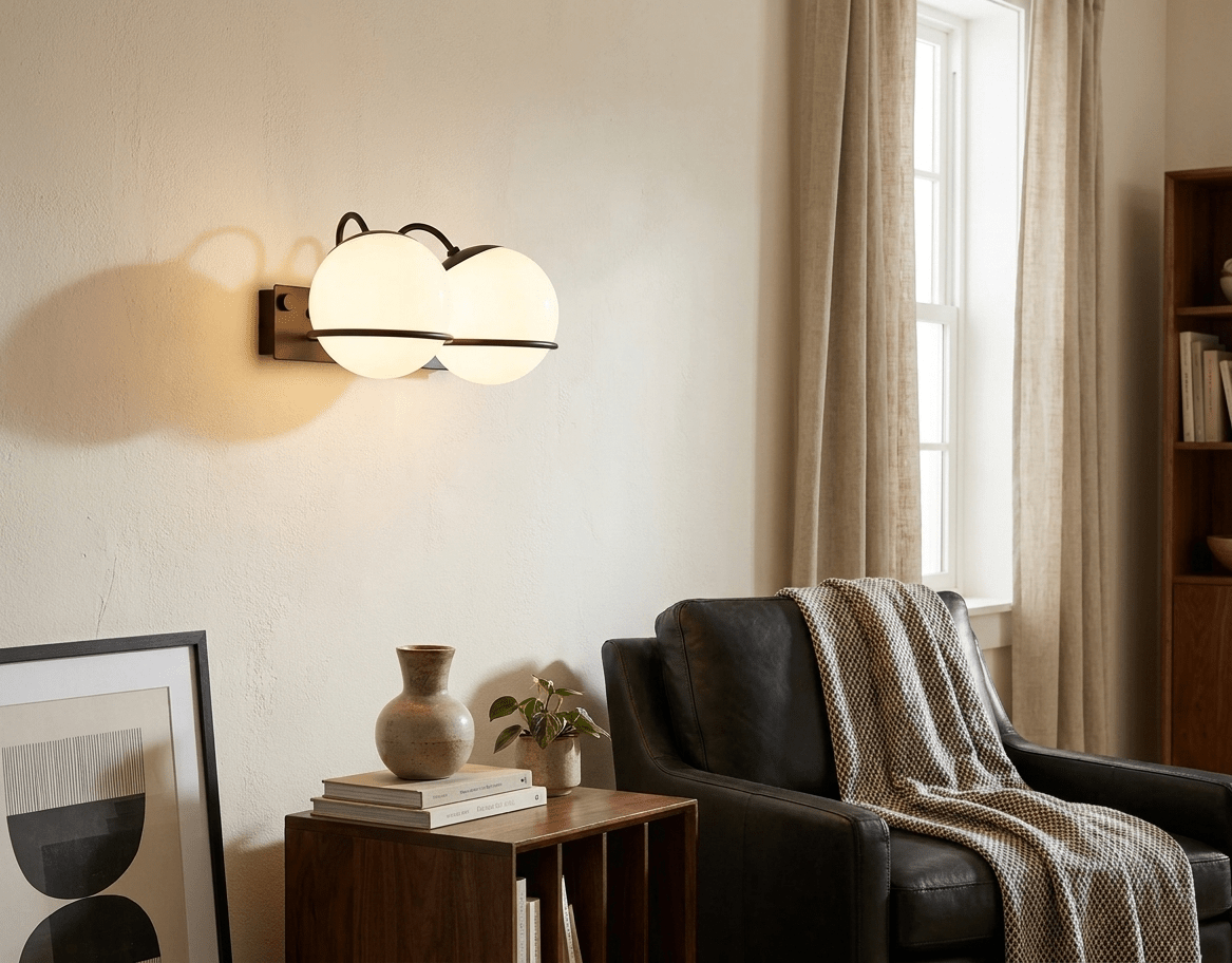 Ondelle bollen wandlamp