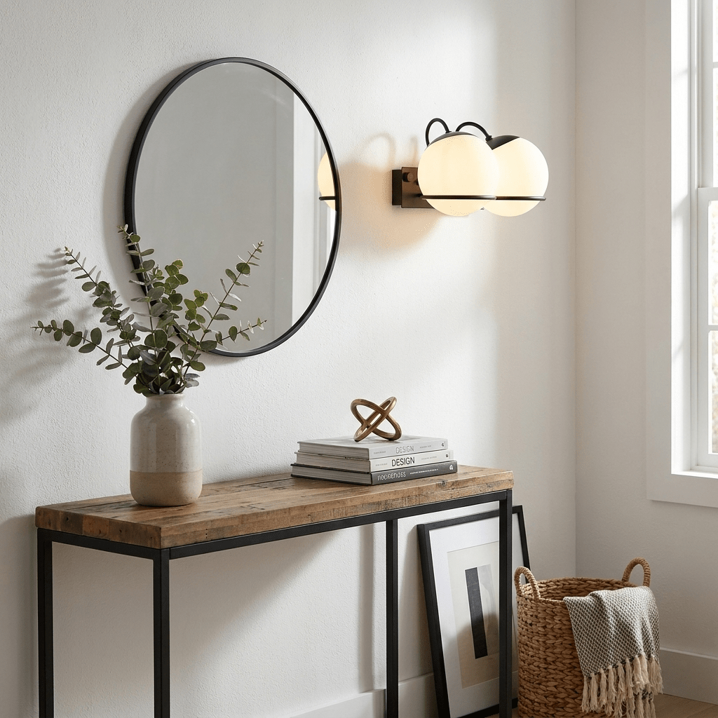 Ondelle bollen wandlamp